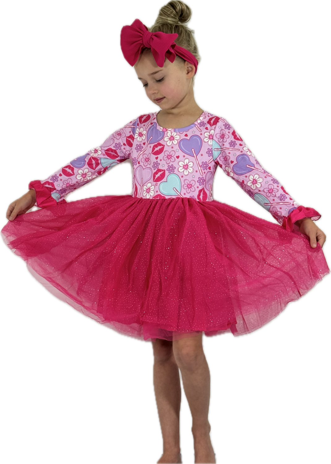 Pucker Up Tutu Girls Dress
