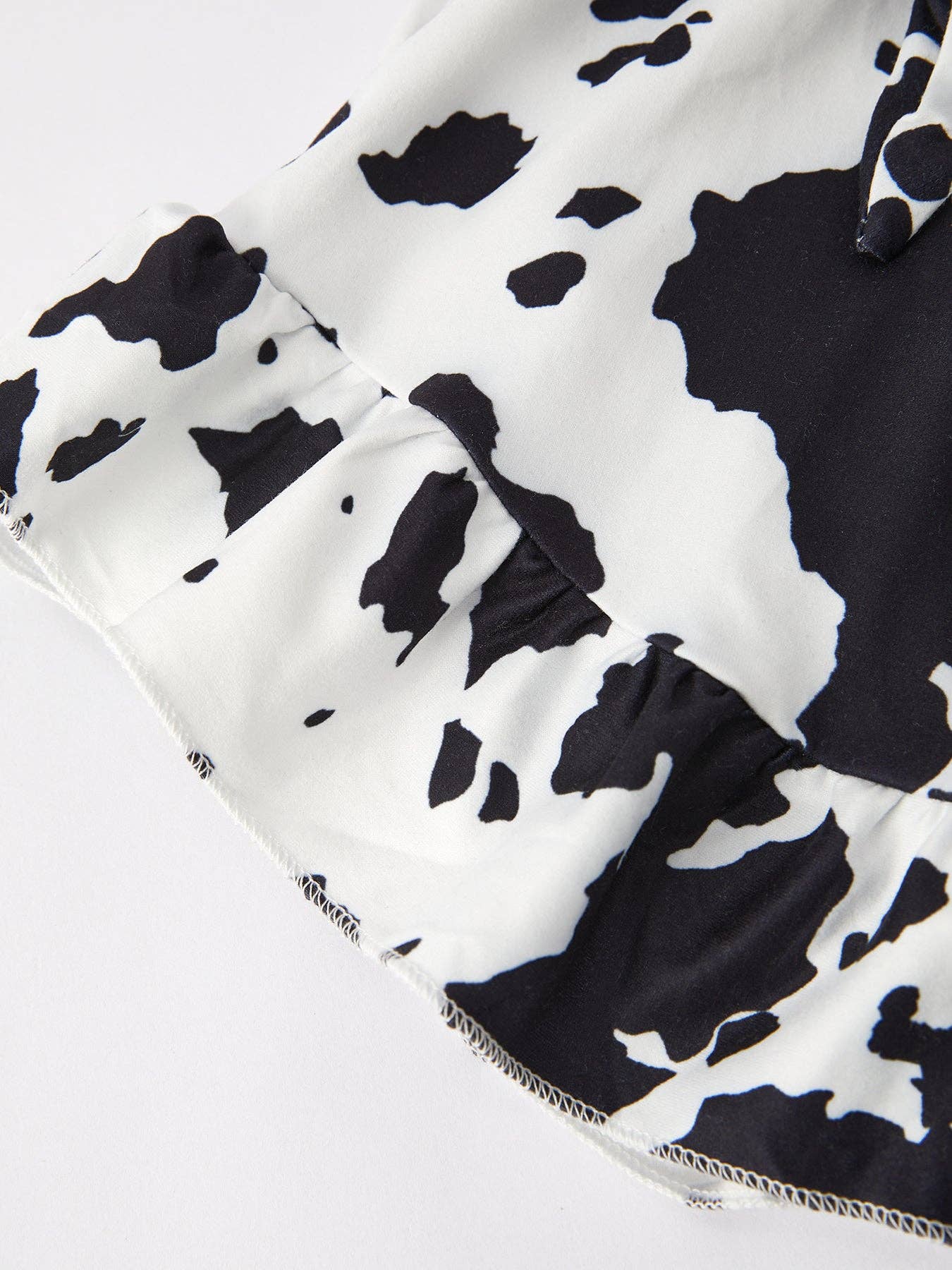 Girls' Cow Pattern Jumpsuit Romper