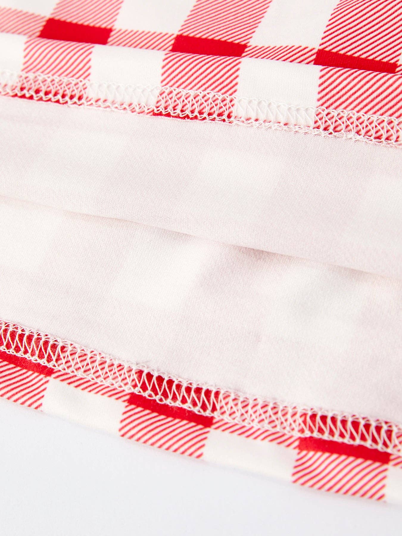 Red Plaid Girls Dress