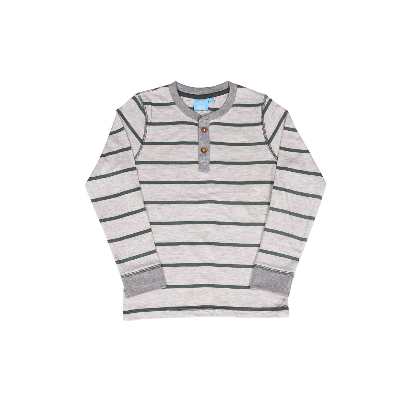 Leo Long Sleeve Striped Henley