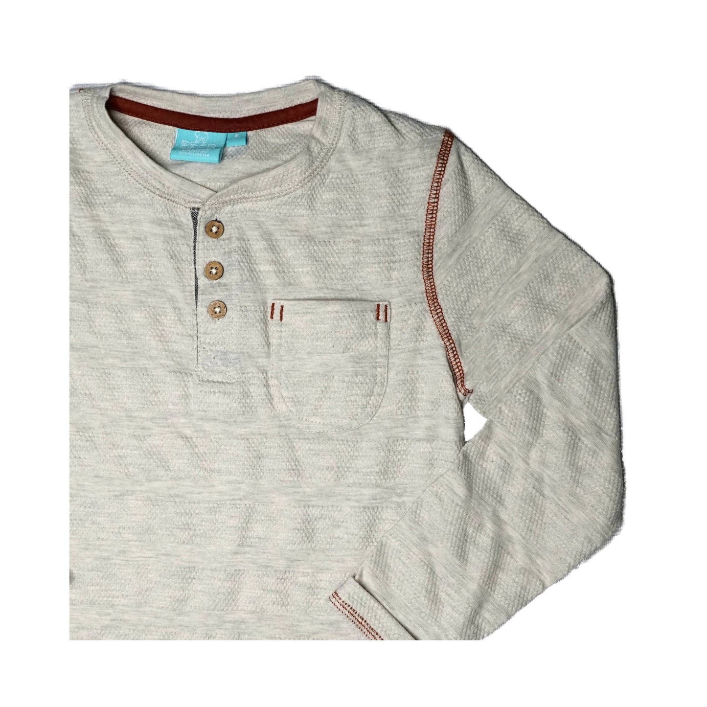 Textured Stripe Henley