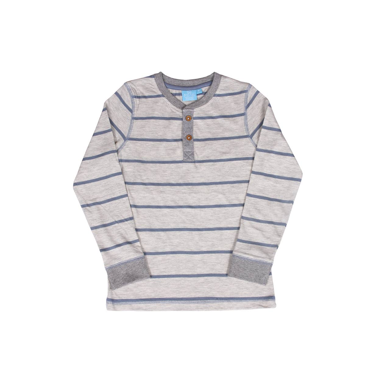 Leo Long Sleeve Striped Henley