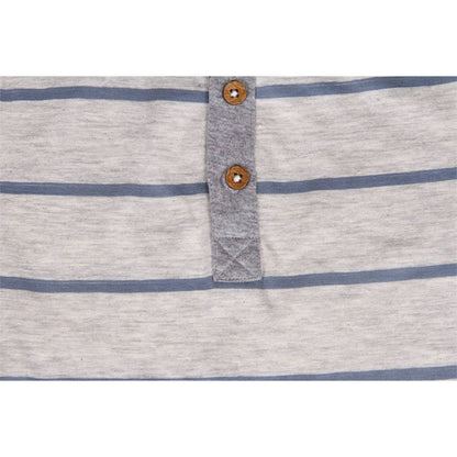 Leo Long Sleeve Striped Henley