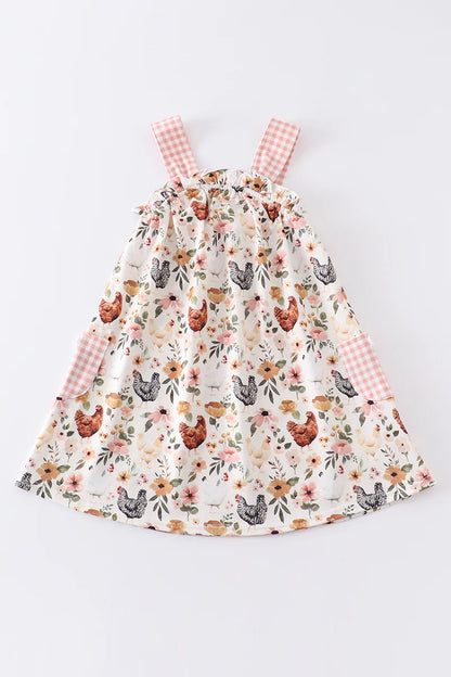 Chicken floral print dress