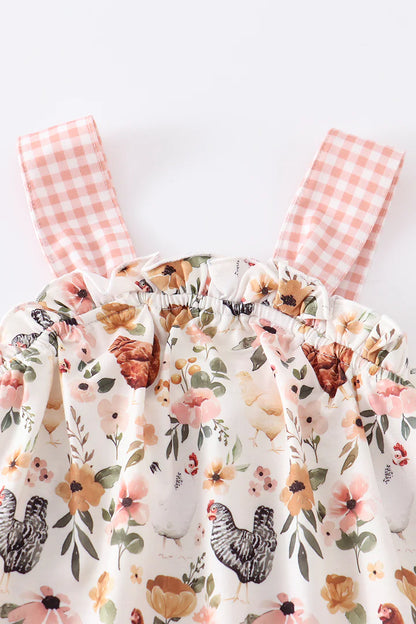 Chicken floral print dress