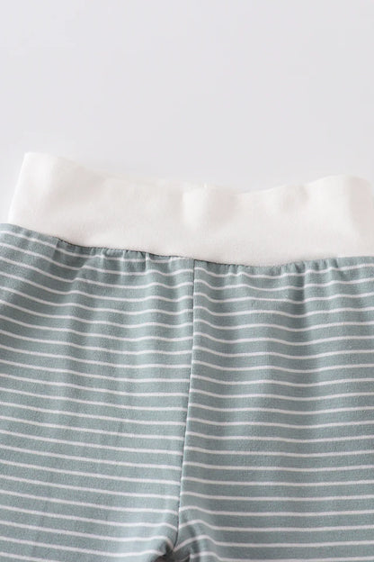 GREEN STRIPE BABY 3PC SET