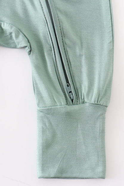 Sage bamboo zipper 2pc baby romper