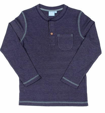 Textured Stripe Henley