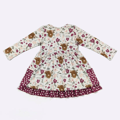 Plum Highland Girls Dress