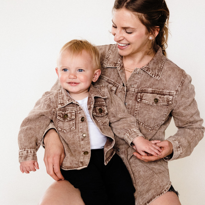 Brown Denim Jacket - Women