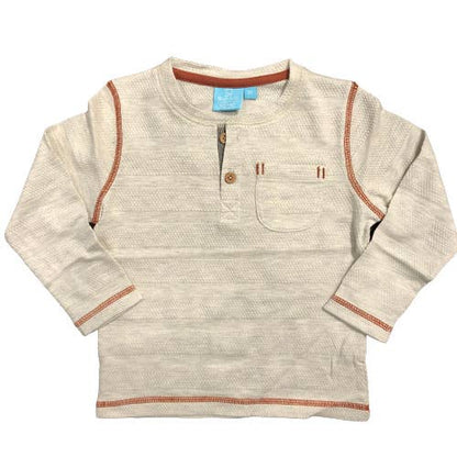 Textured Stripe Henley