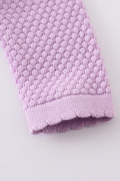 Lilac Buttons Baby Sweater