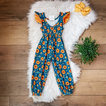 Sunflower Jumpsuit by Wellie Kate