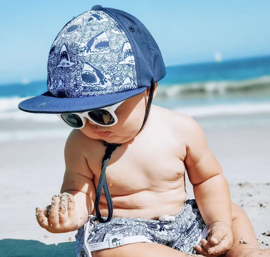 Baby Beach Sun Hat UV Protection Adjustable Kids Baseball Cap