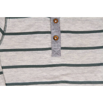 Leo Long Sleeve Striped Henley