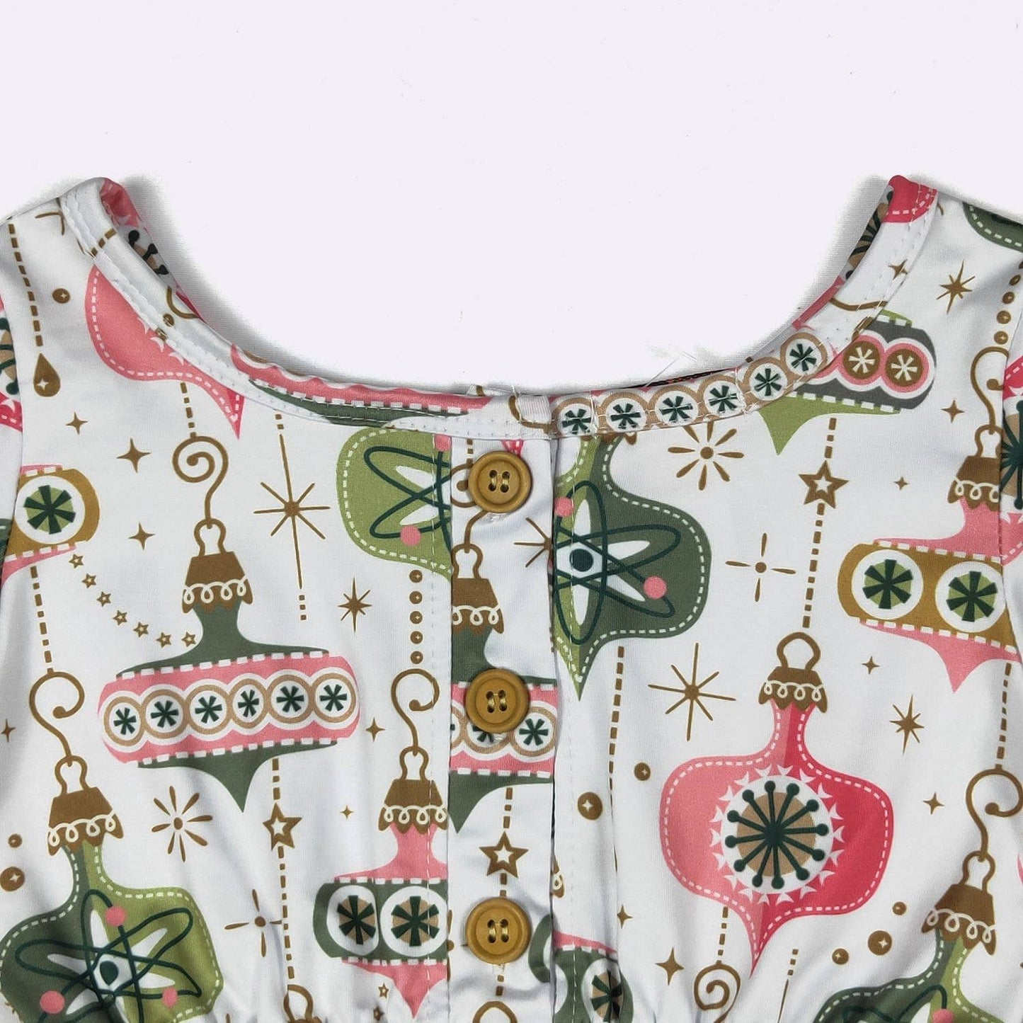 Vintage Ornament Girls Romper