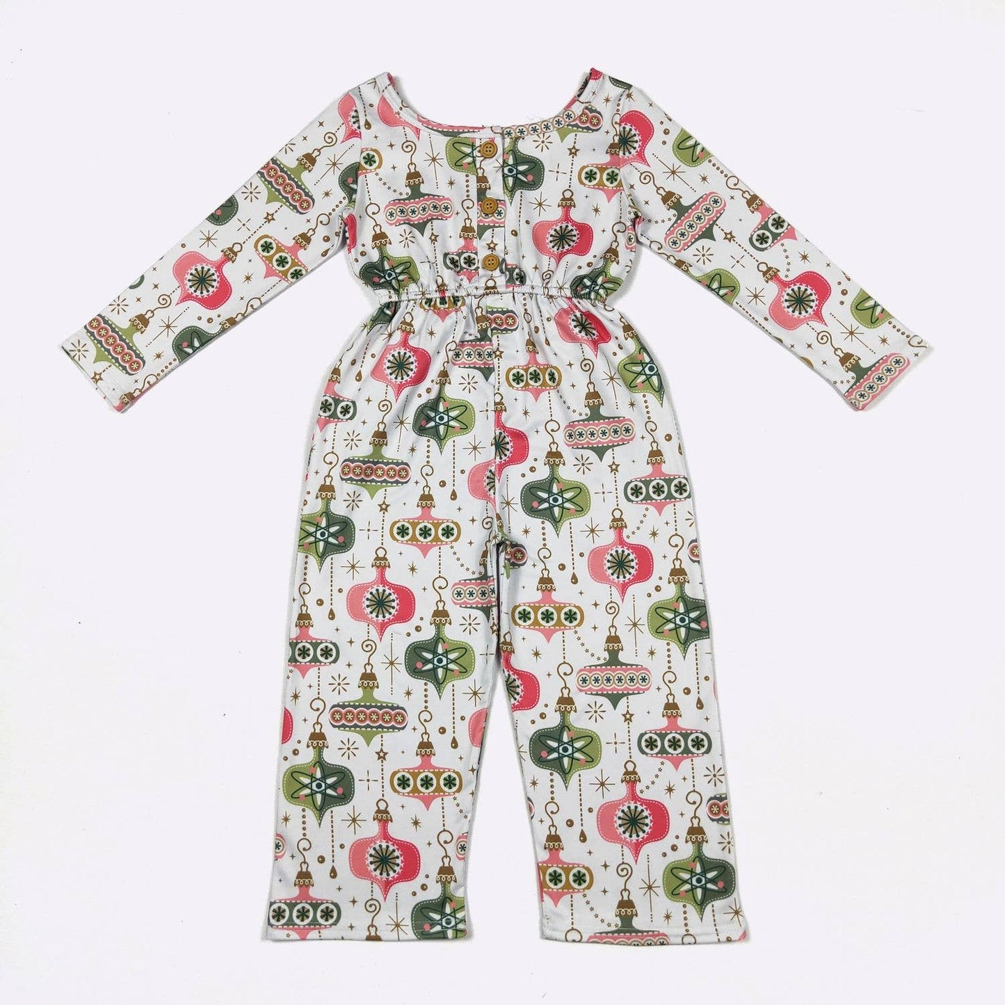 Vintage Ornament Girls Romper