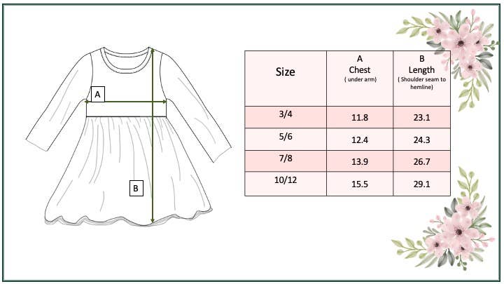 Kids Autumn Fall Floral Print Tulle Sparkle Dress