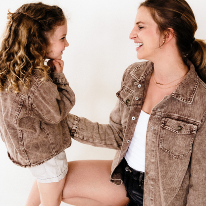 Brown Denim Jacket - Women