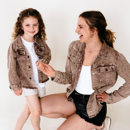 Brown Denim Jacket - Women