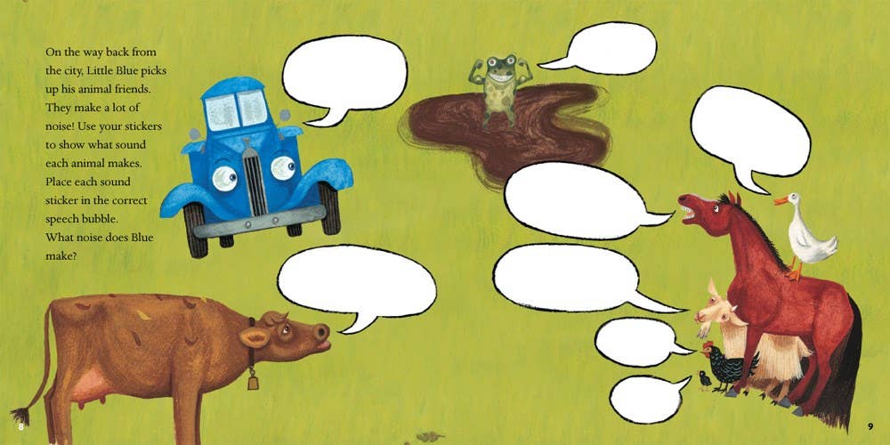 Little Blue Truck Farm Sticker Fun!: Alice Schertle