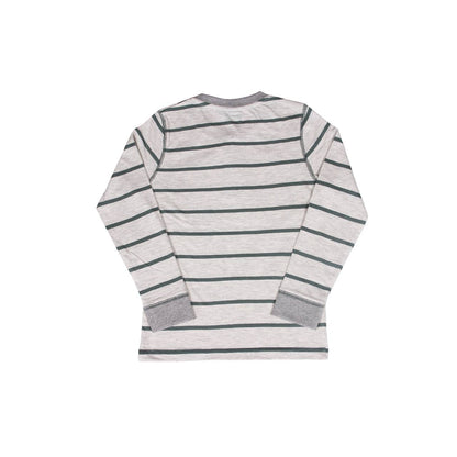 Leo Long Sleeve Striped Henley