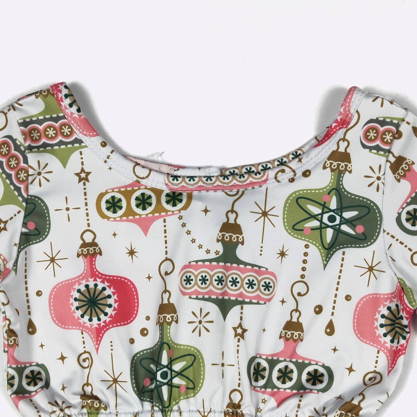 Vintage Ornament Girls Romper